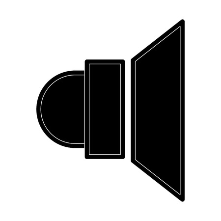 Volume bullhorn symbol line icon vector illustration graphicのイラスト素材