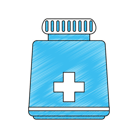 Medicine bottle symbol icon vector illustration graphic designのイラスト素材