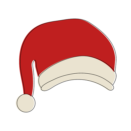Christmas hat isolated icon vector illustration graphic designのイラスト素材