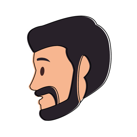 Man head cartoon vector illustration graphic designのイラスト素材