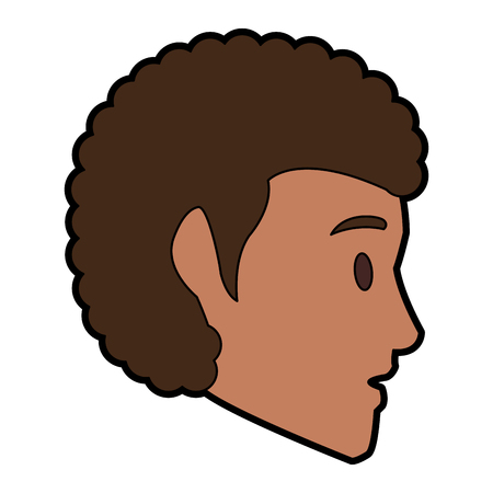 Man head cartoon vector illustration graphic designのイラスト素材
