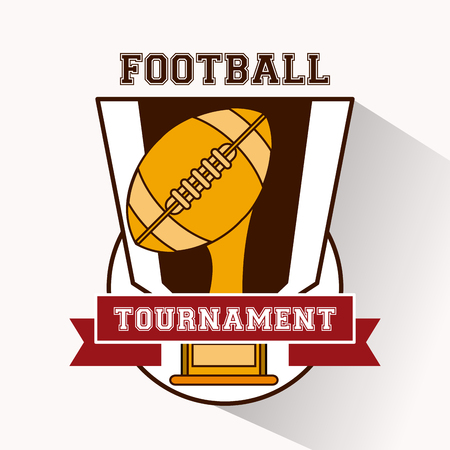 American football tournament vector illustration graphic designのイラスト素材