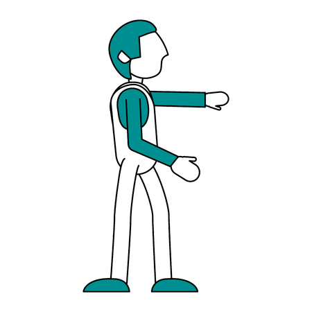 Mechanic worker cartoon icon vector illustration graphic designのイラスト素材