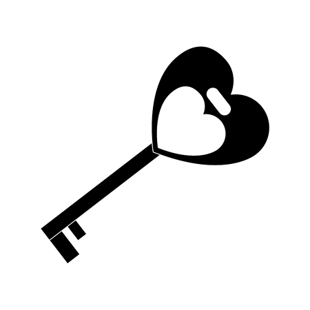 Love key symbol vector illustration graphic designのイラスト素材