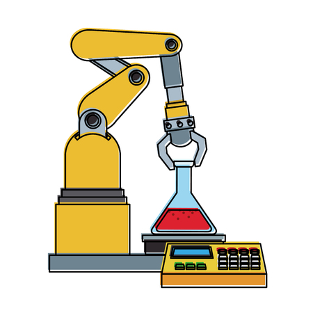 Factory robot arm icon vector illustration graphic designのイラスト素材