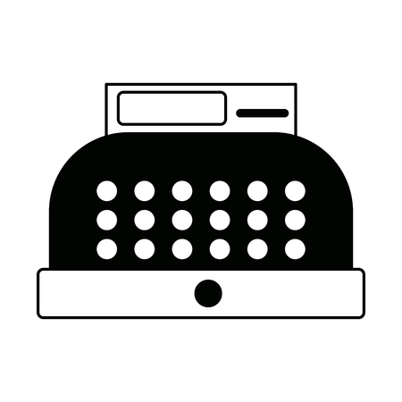 A cash register equipment for the shop vector illustrationのイラスト素材