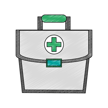 First aids suitcase vector illustration graphic designのイラスト素材