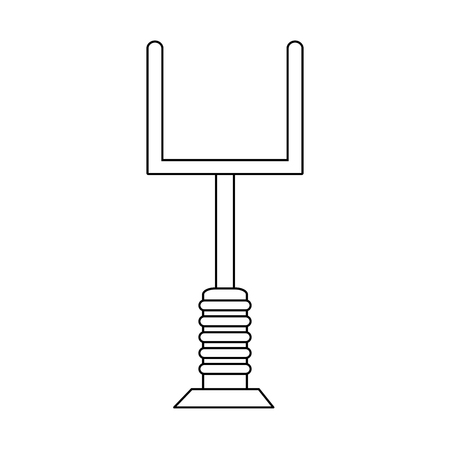 Football goal post symbol vector illustration graphic designのイラスト素材