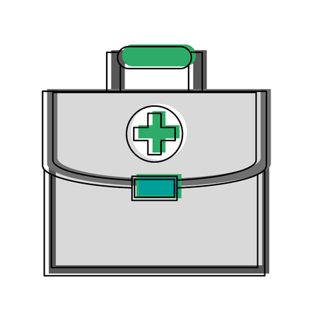 First aids suitcase vector illustration graphic designのイラスト素材