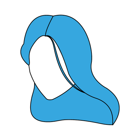 Woman faceless cartoon vector illustration graphic designのイラスト素材