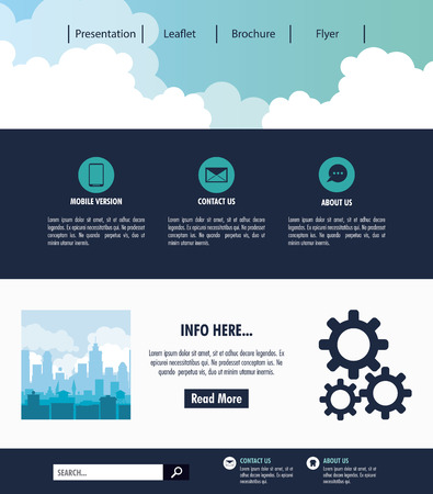 Business Website template vector illustration graphic design.のイラスト素材