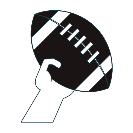 American football ball symbol vector illustration graphic designのイラスト素材