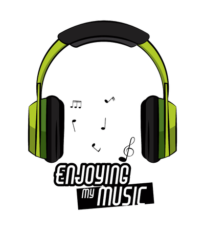 Cool music concept print for t-shirt vector illustration clothing designのイラスト素材