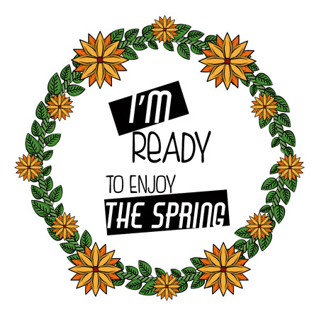 Spring season print design for tshirt vector illustration clothing styleのイラスト素材
