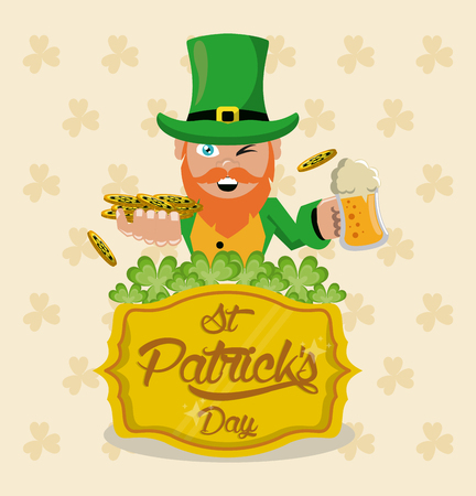 Saint patricks day vector illustration graphic designのイラスト素材