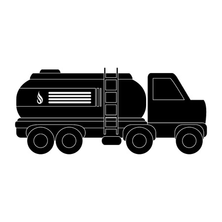 Truck with gas tank vector illustration graphic designのイラスト素材