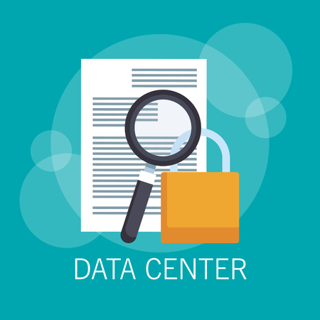 Datacenter servers technology vector illustration graphic designのイラスト素材