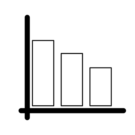 Statistics bars symbol vector illustration graphic designのイラスト素材
