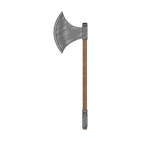 Axe medieval weapon vector illustration graphic designのイラスト素材