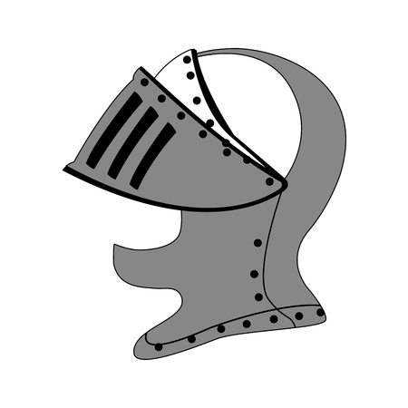Medieval warrior helmet vector illustration graphic designのイラスト素材