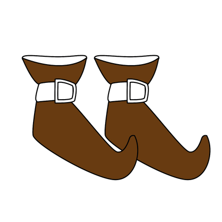 Witch boots cartoon  illustration graphic designのイラスト素材