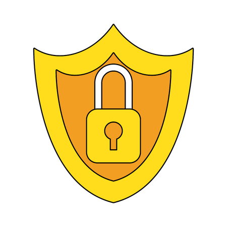 Shield security symbol vector illustration graphic designのイラスト素材