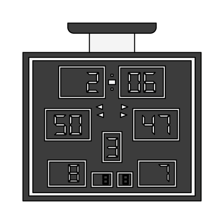 Game score board vector illustration graphic design vector illustration graphic designのイラスト素材