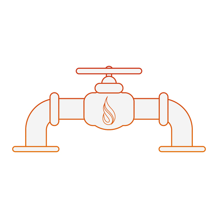 Natural gas pipe vector illustration graphic designのイラスト素材