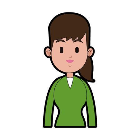 Executive woman cartoon icon vector illustration graphic design iconのイラスト素材