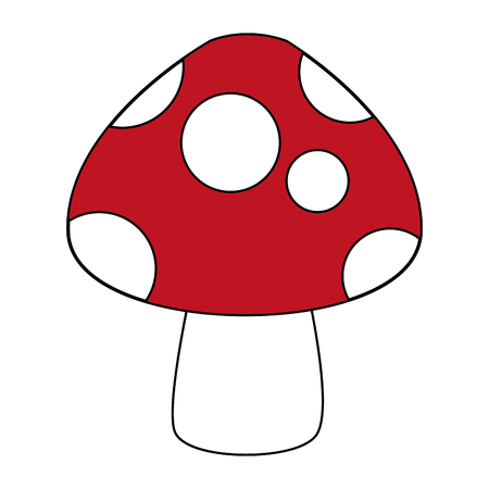 Fungus cartoon isolated vector illustration graphic designのイラスト素材