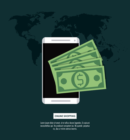Online shopping infographic vector illustration graphic designのイラスト素材