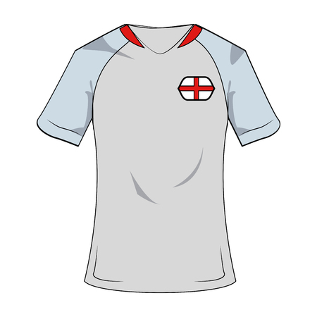 England national tshirt soccer sport wear vector illustration graphic designのイラスト素材