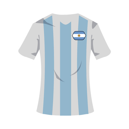 Argentina national t-shirt soccer sport wear vector illustration graphic designのイラスト素材