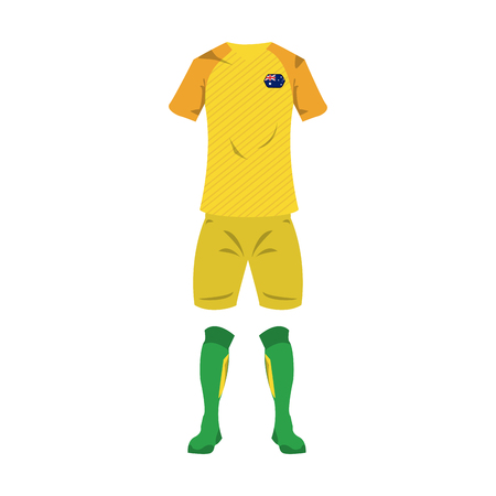 Australia national soccer sport wear vector illustration graphic designのイラスト素材