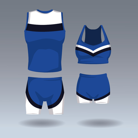 Set of sport wear for male and female vector illustration graphic designのイラスト素材