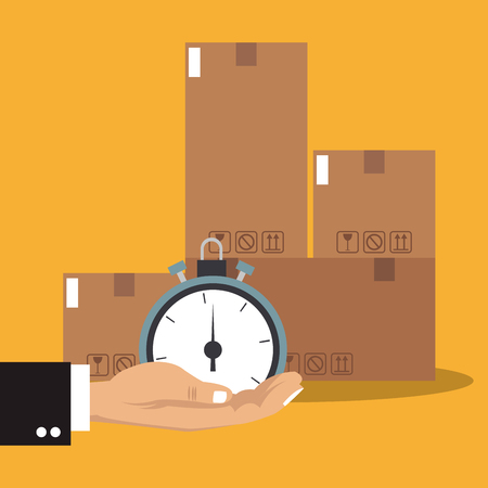 Fast delivery service vector illustration graphic designのイラスト素材