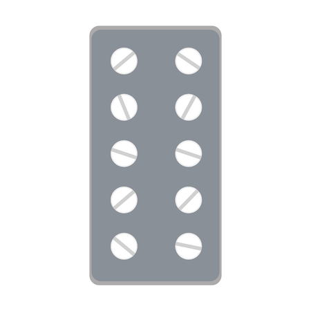 Drugs on tablet vector illustration graphic designのイラスト素材