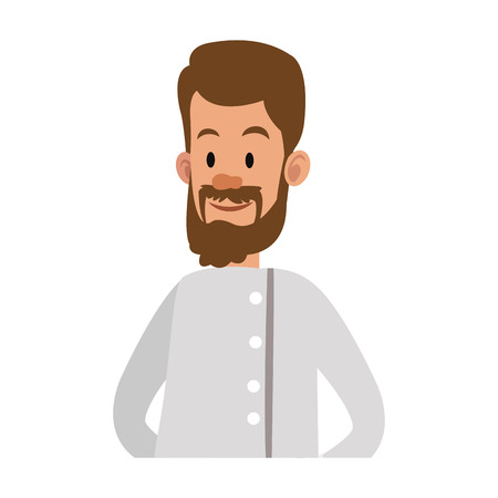 Chef male cartoon vector illustration graphic designのイラスト素材