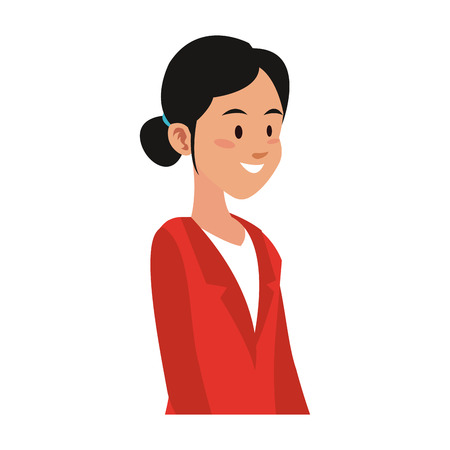 Executive business woman cartoon vector illustration graphic designのイラスト素材
