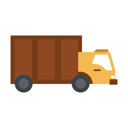 Delivery truck symbol vector illustration graphic designのイラスト素材