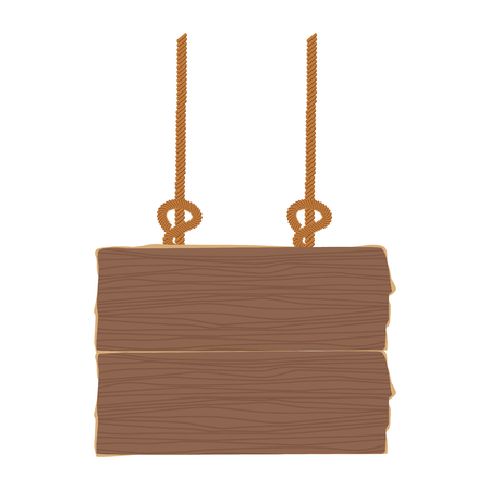 Wooden signpost hanging vector illustration graphic designのイラスト素材
