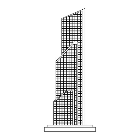 Skyscraper building company vector illustration graphic designのイラスト素材