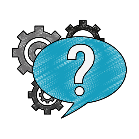 Chat Support service symbol vector illustration graphic designのイラスト素材