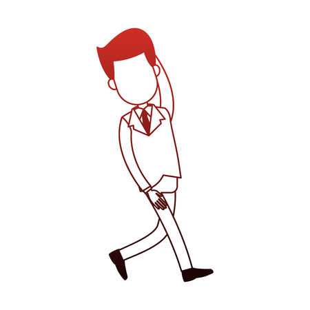 Businessman with headache vector illustration graphic designのイラスト素材