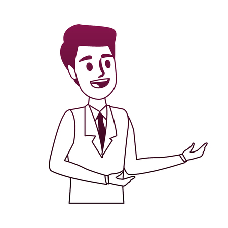 Businessman cartoon iconのイラスト素材