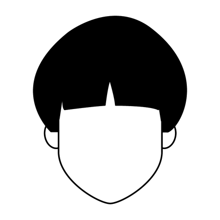 woman faceless cartoon vector illustration graphic designのイラスト素材