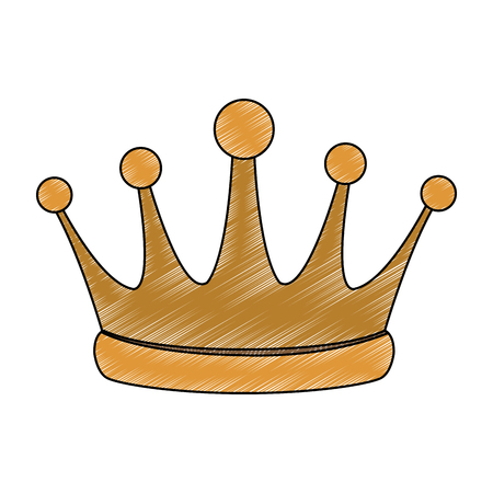 King crown symbol vector illustration graphic designのイラスト素材