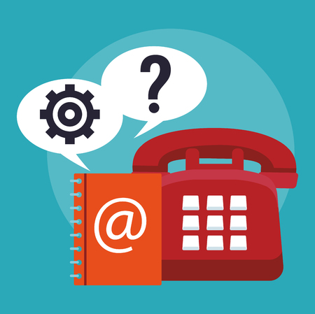Customer service and support concept elements cartoons vector illustration graphic designのイラスト素材