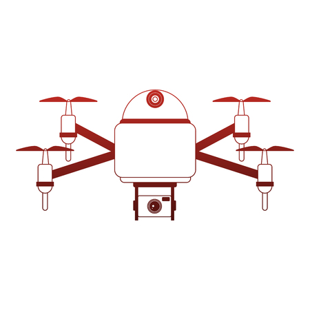 Aerial drone technology vector illustration graphic designのイラスト素材