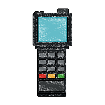 logistics scanner technology vector illustration graphic designのイラスト素材